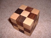 The same puzzle, assembled into a cube