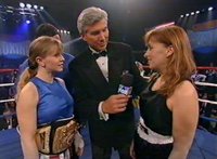 Tonya Harding (left) and Paula Jones in "Celebrity Boxing"