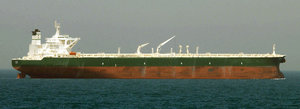 Commercial crude oil supertanker AbQaiq.
