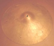 A traditional sizzle cymbal