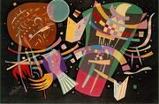 For the background of his last great composition, painted during WWII, Kandinsky selected black, the colour of death. (Kandinsky 1939)