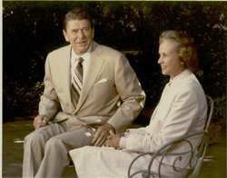 O'Connor with President Reagan at the White House in 1981 upon her nomination.