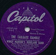 Capitol record by Wingy Manone