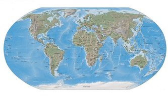 Physical map of the Earth (Medium) (Large 2 MB)