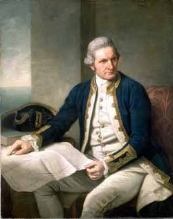British explorer James Cook, portrait by Nathaniel Dance, c. 1775, National Maritime Museum, Greenwich
