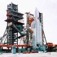 Energia on the launch pad