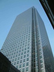 Canada Square at an oblique angle