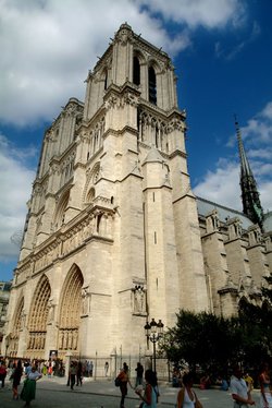 Notre Dame de Paris, main entrance.