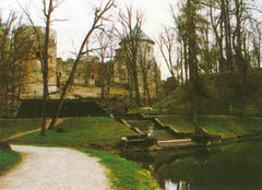Castle park in Cesis