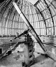 The 102 cm (40 inch) refractor at the Yerkes Observatory.