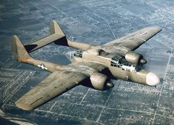 The Northrop P-61 Black Widow night fighter first flew in 1942 and remained in operational use until the early 1950s