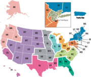 US Census Bureau Regions