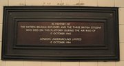 Wartime memorial plaque