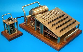 Tatjana van Vark's Enigma-inspired rotor machine, constructed in 2002. The rotors of this machine contain 40 contacts, compared to the original Enigma's 26.