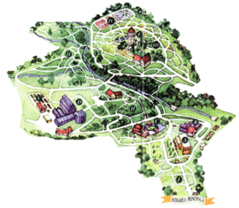 Map of the Cluj-Napoca Botanical Garden
