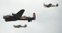 The UK Battle of Britain flight: Hurricane, Lancaster and Spitfire