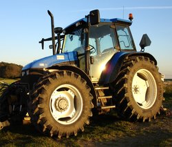 A modern  tractor.