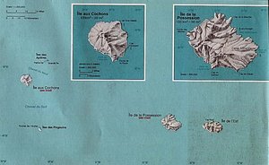 Map of the Crozet Islands