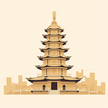 Illustration of a Pagoda