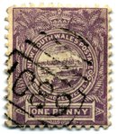 New South Wales stamp, 1888 1p vio