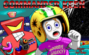 The title screen of Commander Keen 5 showcased the game's  inspiration