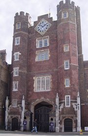 Main entrance of St. James's Palace, London