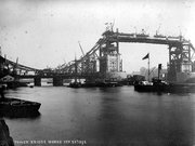 Tower Bridge under construction, September 28, 1892