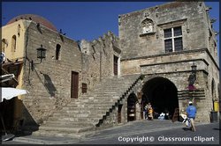 Medieval Town of Rhodes, Greece. Image provided by Classroom Clip Art (http://classroomclipart.com)
