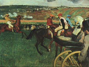 At the Races,  – , Edgar Degas, , Paris.
