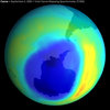 Depiction of an ozone hole