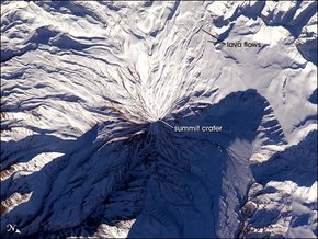 Damavand from space
