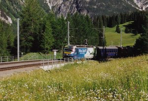 RhB train near Preda, June 2003