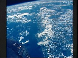 View of Cape Kennedy, Florida from Gemini 5 (NASA)