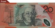 $20 banknote front