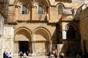 Main Entrance to the Church of the Holy Sepulchre