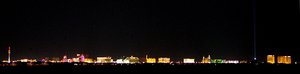 Las Vegas Strip at night from  