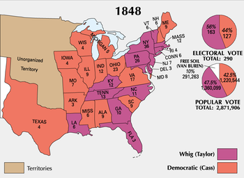 Presidential electoral votes by state.