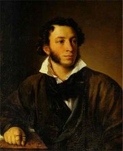 Aleksandr Pushkin was a  poet and a founder of modern 
