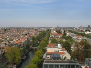 Panoramic view of Amsterdam taken from the Tower of the Westerkerk looking North along the Prinsengracht