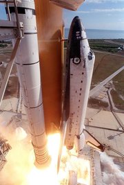 Launch of STS-107 from Launch Pad 39A at Kennedy Space Center