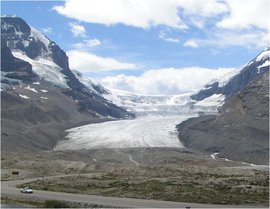 Athabasca Glacier, Columbia Icefield, Canadian Rockies.