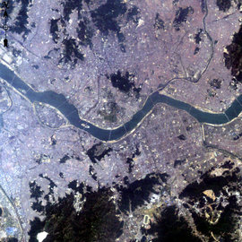 Satellite image of Seoul