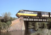 HST power car 43 127 crossing the Kennet and Avon Canal