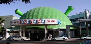 The Cinerama Dome, as decorated for 