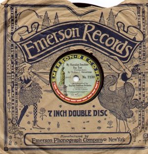 Early 7 inch Emerson Record in original paper sleve