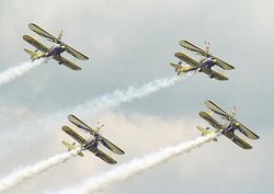 Stearmans of the UK Utterly Butterly display team.