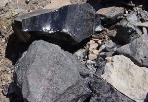 Different rocks at Panum Crater