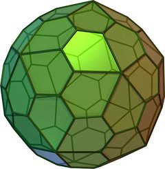 Pentagonal hexecontahedron, anticlockwise twist