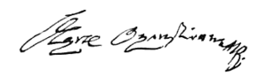 Oxenstierna's signature