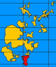 South Ronaldsay shown within Orkney Islands